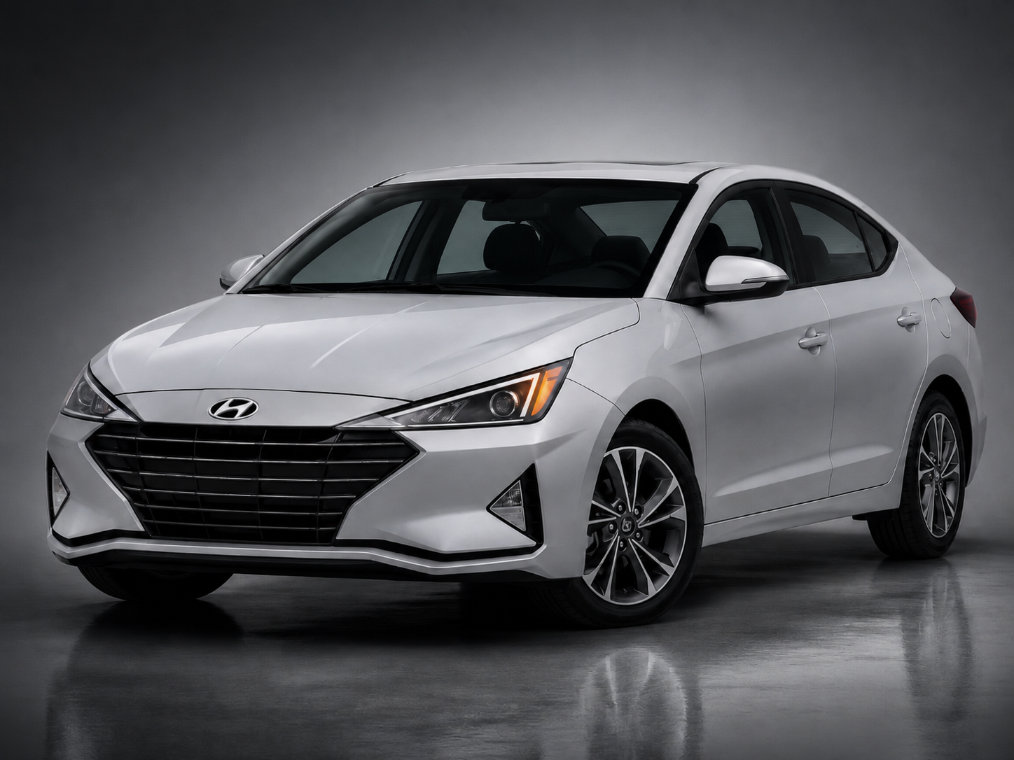 Hyundai vehicle on the road
