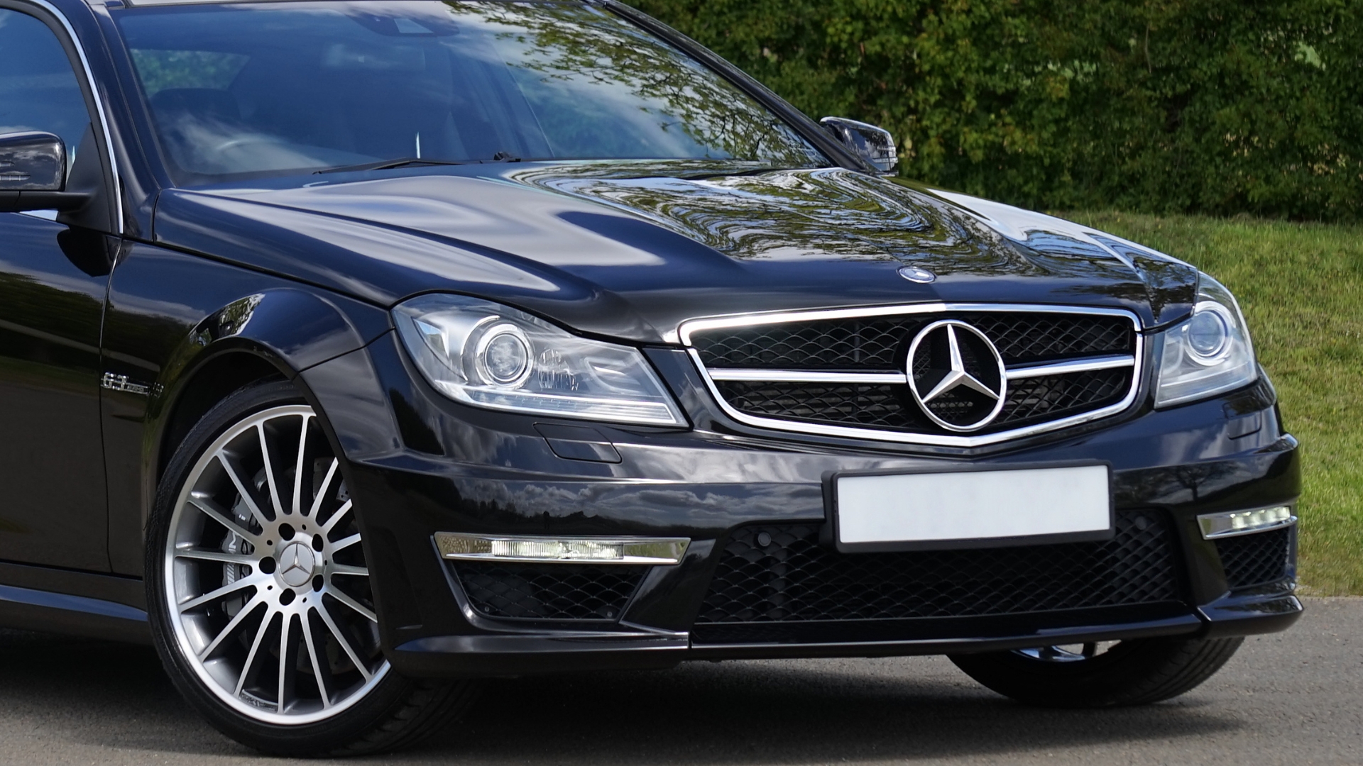 Mercedes-Benz vehicle on the road