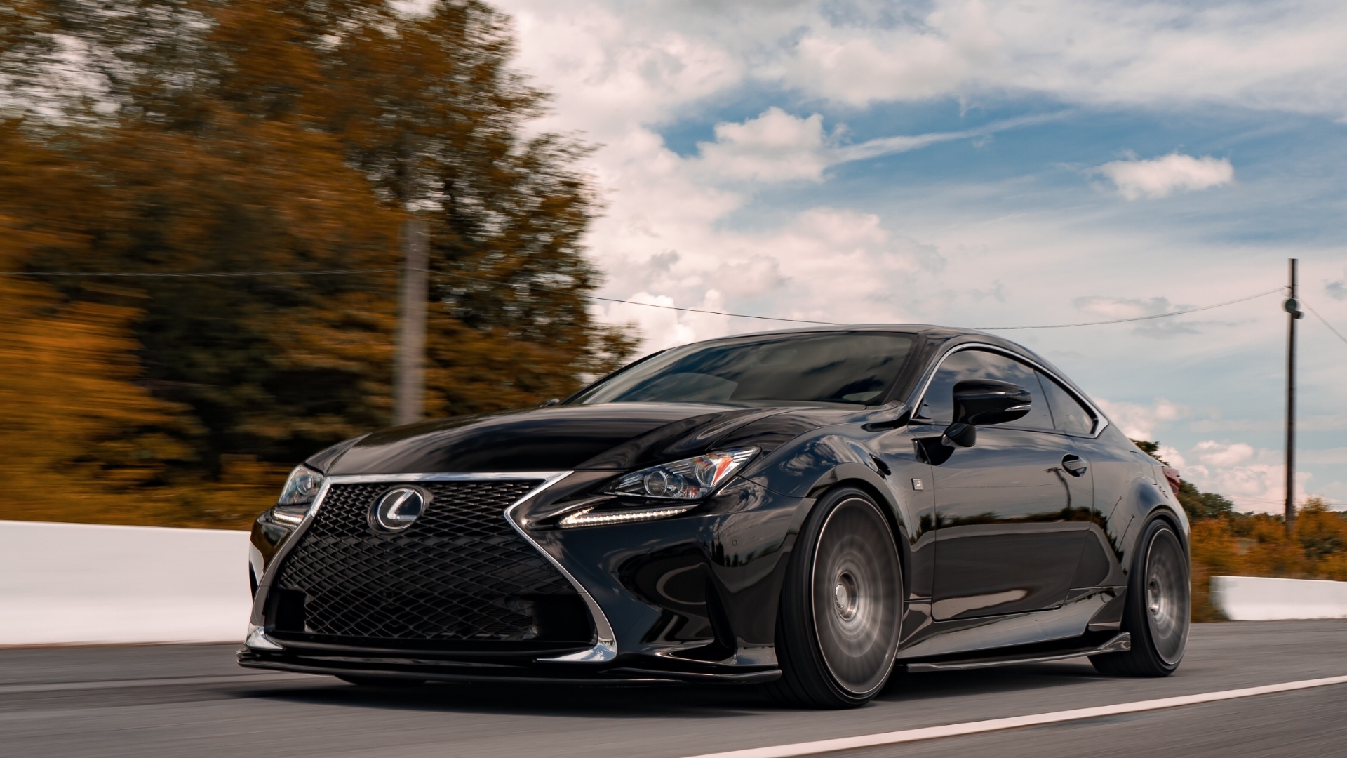 Lexus vehicle on the road